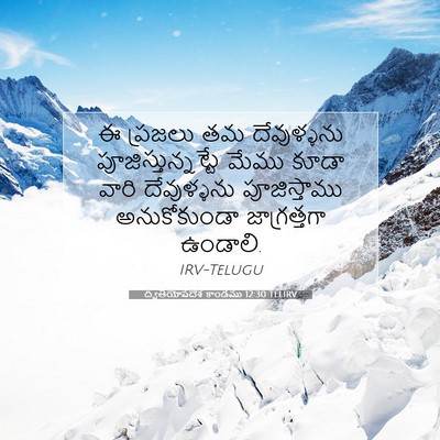 Picture 07 - ద్వితీయోపదేశ కాండము 12:30 TELIRV - ఈ ప్రజలు తమ - Bible Verse Picture