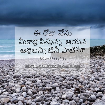 Picture 07 - ద్వితీయోపదేశ కాండము 13:17 TELIRV - ఈ రోజు నేను - Bible Verse Picture