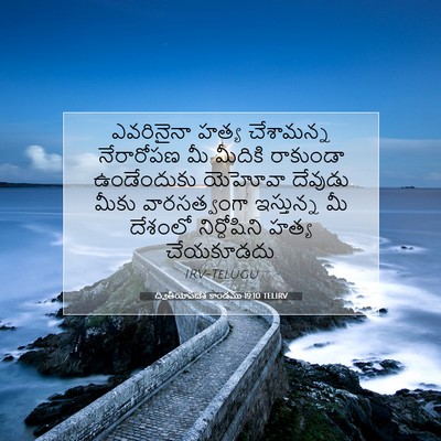 Picture 07 - ద్వితీయోపదేశ కాండము 19:10 TELIRV - ఎవరినైనా హత్య - Bible Verse Picture
