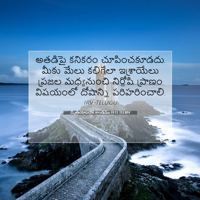 Picture 07 - ద్వితీయోపదేశ కాండము 19:13 TELIRV - అతడిపై కనికరం - Bible Verse Picture