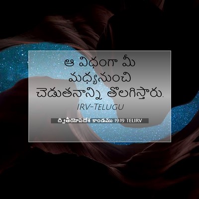 Picture 07 - ద్వితీయోపదేశ కాండము 19:19 TELIRV - ఆ విధంగా మీ - Bible Verse Picture