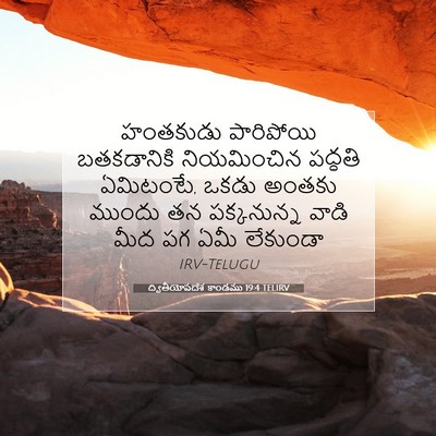 Picture 07 - ద్వితీయోపదేశ కాండము 19:4 TELIRV - హంతకుడు పారిపోయి - Bible Verse Picture