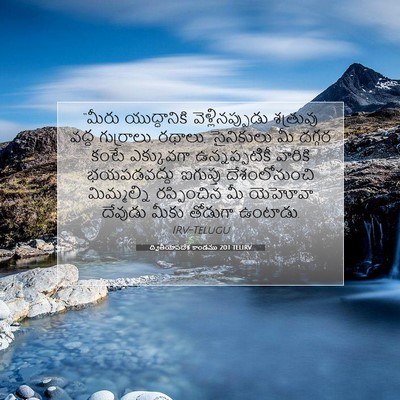 Picture 07 - ద్వితీయోపదేశ కాండము 20:1 TELIRV - “మీరు యుద్ధానికి - Bible Verse Picture