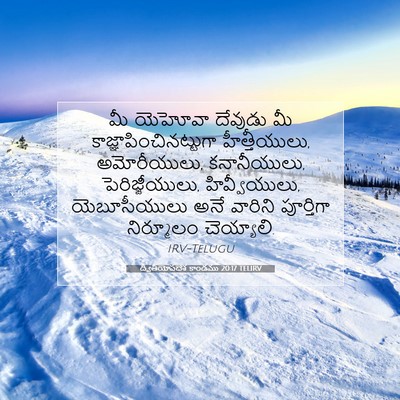 Picture 07 - ద్వితీయోపదేశ కాండము 20:17 TELIRV - మీ యెహోవా దేవుడు - Bible Verse Picture