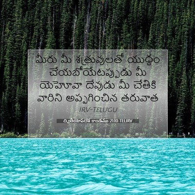 Picture 07 - ద్వితీయోపదేశ కాండము 21:10 TELIRV - మీరు మీ - Bible Verse Picture