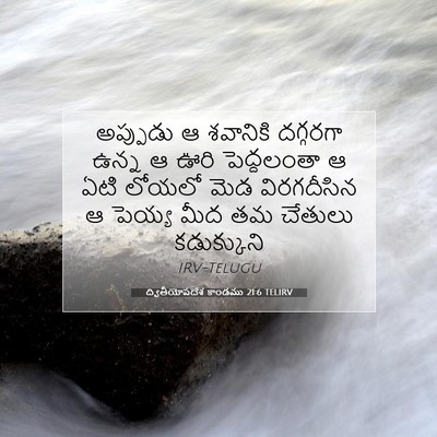 Picture 07 - ద్వితీయోపదేశ కాండము 21:6 TELIRV - అప్పుడు ఆ శవానికి - Bible Verse Picture