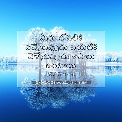 Picture 07 - ద్వితీయోపదేశ కాండము 28:19 TELIRV - మీరు లోపలికి - Bible Verse Picture