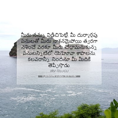 Picture 07 - ద్వితీయోపదేశ కాండము 28:20 TELIRV - మీరు నన్ను - Bible Verse Picture