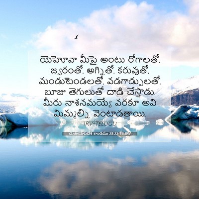 Picture 07 - ద్వితీయోపదేశ కాండము 28:22 TELIRV - యెహోవా మీపై అంటు - Bible Verse Picture