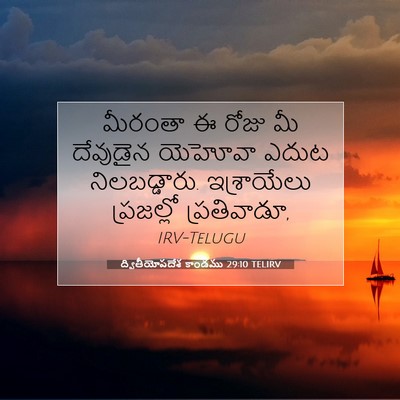 Picture 07 - ద్వితీయోపదేశ కాండము 29:10 TELIRV - మీరంతా ఈ రోజు మీ - Bible Verse Picture