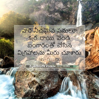 Picture 07 - ద్వితీయోపదేశ కాండము 29:17 TELIRV - వారి నీచమైన పనులూ, - Bible Verse Picture