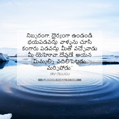 Picture 07 - ద్వితీయోపదేశ కాండము 31:6 TELIRV - నిబ్బరంగా, - Bible Verse Picture