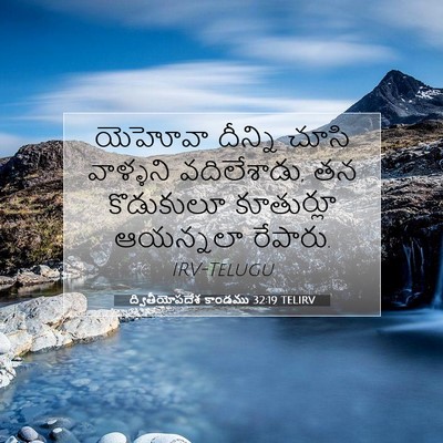 Picture 07 - ద్వితీయోపదేశ కాండము 32:19 TELIRV - యెహోవా దీన్ని - Bible Verse Picture