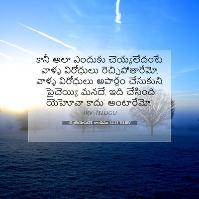 Picture 07 - ద్వితీయోపదేశ కాండము 32:27 TELIRV - కానీ అలా ఎందుకు - Bible Verse Picture
