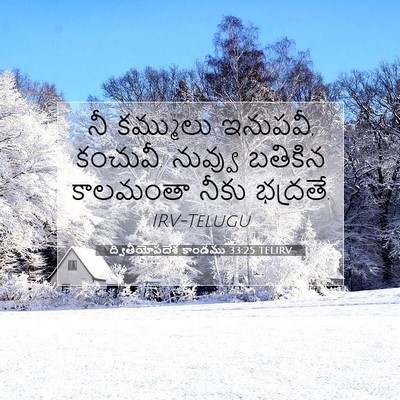 Picture 07 - ద్వితీయోపదేశ కాండము 33:25 TELIRV - నీ కమ్ములు ఇనుపవీ, - Bible Verse Picture