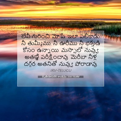 Picture 07 - ద్వితీయోపదేశ కాండము 33:8 TELIRV - లేవీ గురించి మోషే - Bible Verse Picture