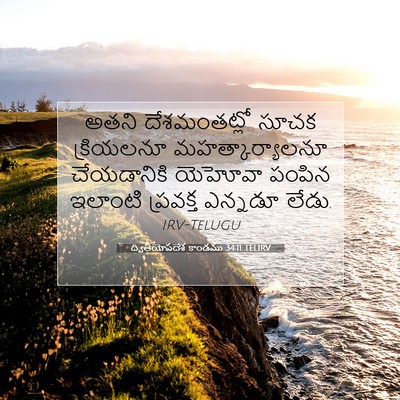 Picture 07 - ద్వితీయోపదేశ కాండము 34:11 TELIRV - అతని దేశమంతట్లో - Bible Verse Picture