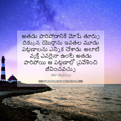 Picture 07 - ద్వితీయోపదేశ కాండము 4:42 TELIRV - అతడు పారిపోడానికి - Bible Verse Picture