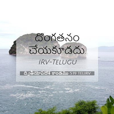 Picture 07 - ద్వితీయోపదేశ కాండము 5:19 TELIRV - దొంగతనం - Bible Verse Picture