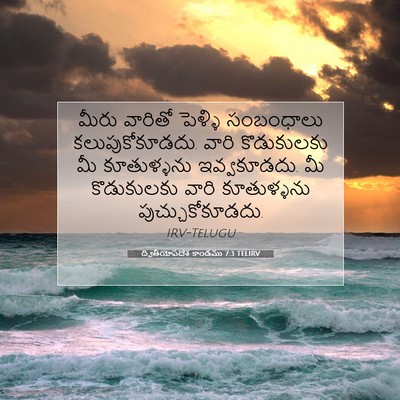 Picture 07 - ద్వితీయోపదేశ కాండము 7:3 TELIRV - మీరు వారితో - Bible Verse Picture