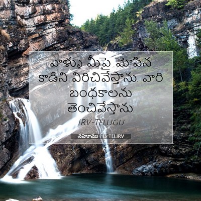 Picture 07 - నహూము 1:13 TELIRV - వాళ్ళు మీపై మోపిన - Bible Verse Picture