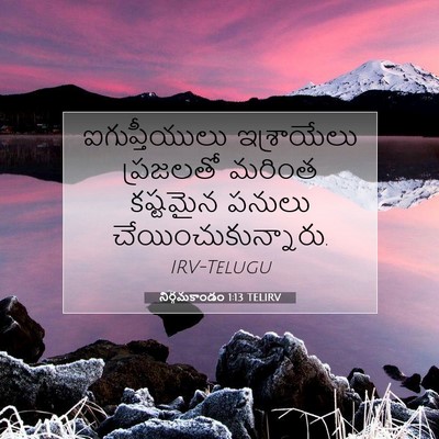Picture 07 - నిర్గమకాండం 1:13 TELIRV - ఐగుప్తీయులు - Bible Verse Picture
