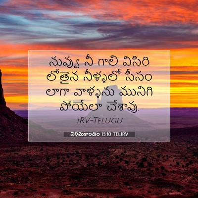 Picture 07 - నిర్గమకాండం 15:10 TELIRV - నువ్వు నీ గాలి - Bible Verse Picture