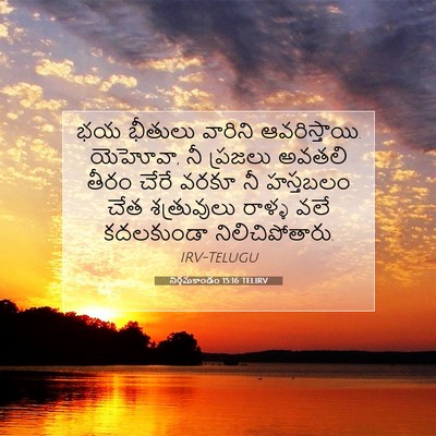 Picture 07 - నిర్గమకాండం 15:16 TELIRV - భయ భీతులు వారిని - Bible Verse Picture