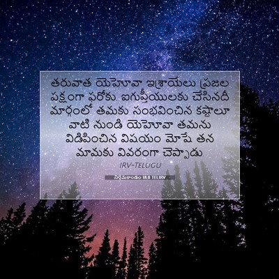 Picture 07 - నిర్గమకాండం 18:8 TELIRV - తరువాత యెహోవా - Bible Verse Picture