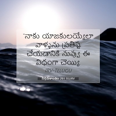 Picture 07 - నిర్గమకాండం 29:1 TELIRV - “నాకు - Bible Verse Picture