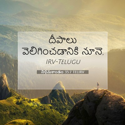 Picture 07 - నిర్గమకాండం 35:7 TELIRV - దీపాలు - Bible Verse Picture
