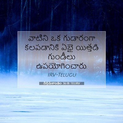Picture 07 - నిర్గమకాండం 36:18 TELIRV - వాటిని ఒక - Bible Verse Picture