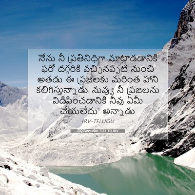 Picture 07 - నిర్గమకాండం 5:23 TELIRV - నేను నీ - Bible Verse Picture