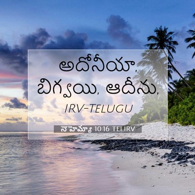 Picture 07 - నెహెమ్యా 10:16 TELIRV - అదోనీయా, బిగ్వయి, - Bible Verse Picture