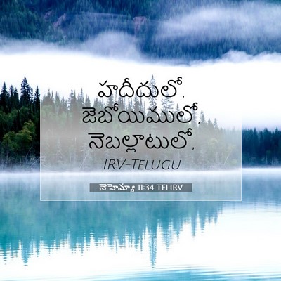 Picture 07 - నెహెమ్యా 11:34 TELIRV - హదీదులో, - Bible Verse Picture