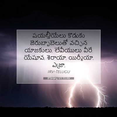 Picture 07 - నెహెమ్యా 12:1 TELIRV - షయల్తీయేలు కొడుకు - Bible Verse Picture