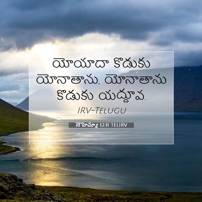 Picture 07 - నెహెమ్యా 12:11 TELIRV - యోయాదా కొడుకు - Bible Verse Picture