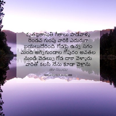 Picture 07 - నెహెమ్యా 12:38 TELIRV - కృతజ్ఞతాస్తుతి - Bible Verse Picture
