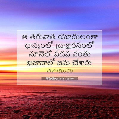 Picture 07 - నెహెమ్యా 13:12 TELIRV - ఆ తరువాత యూదులంతా - Bible Verse Picture