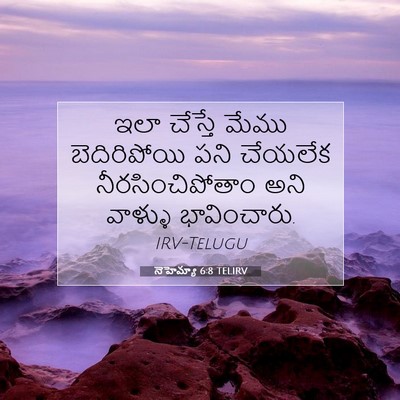 Picture 07 - నెహెమ్యా 6:8 TELIRV - ఇలా చేస్తే మేము - Bible Verse Picture