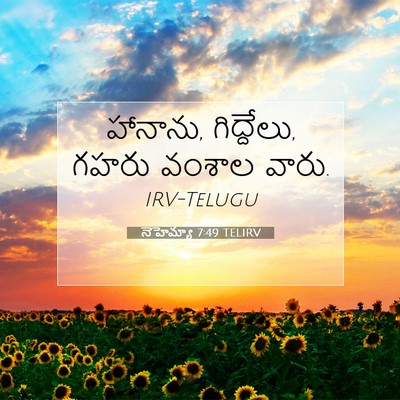 Picture 07 - నెహెమ్యా 7:49 TELIRV - హానాను, గిద్దేలు, - Bible Verse Picture