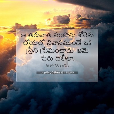 Picture 07 - న్యాయాధిపతులు 16:4 TELIRV - ఆ తరువాత సంసోను - Bible Verse Picture