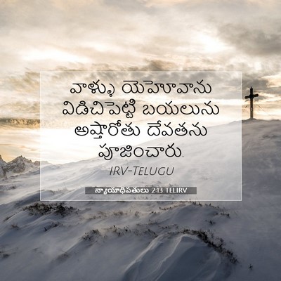 Picture 07 - న్యాయాధిపతులు 2:13 TELIRV - వాళ్ళు యెహోవాను - Bible Verse Picture
