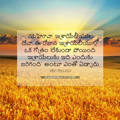Picture 07 - న్యాయాధిపతులు 21:3 TELIRV - “యెహోవా, - Bible Verse Picture