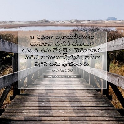 Picture 07 - న్యాయాధిపతులు 3:7 TELIRV - ఆ విధంగా - Bible Verse Picture