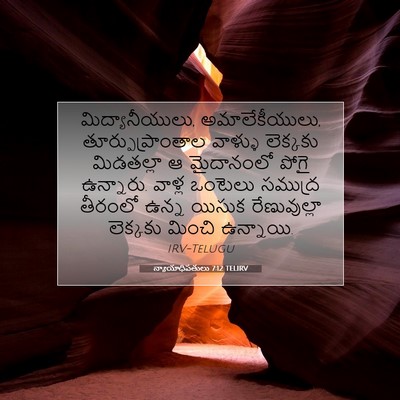 Picture 07 - న్యాయాధిపతులు 7:12 TELIRV - మిద్యానీయులు, - Bible Verse Picture