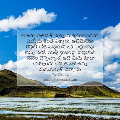 Picture 07 - న్యాయాధిపతులు 9:48 TELIRV - అతడు, అతనితో ఉన్న - Bible Verse Picture