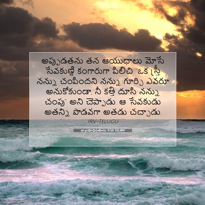 Picture 07 - న్యాయాధిపతులు 9:54 TELIRV - అప్పుడతను తన - Bible Verse Picture