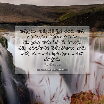 Picture 07 - ప్రకటన గ్రంథం 11:12 TELIRV - అప్పుడు, - Bible Verse Picture