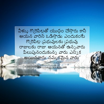 Picture 07 - ప్రకటన గ్రంథం 17:14 TELIRV - వీళ్ళు - Bible Verse Picture